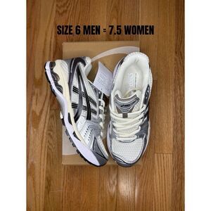 Asics Gel-Kayano 14 Cream Black Metallic Plum size 6 men = 7.5 women